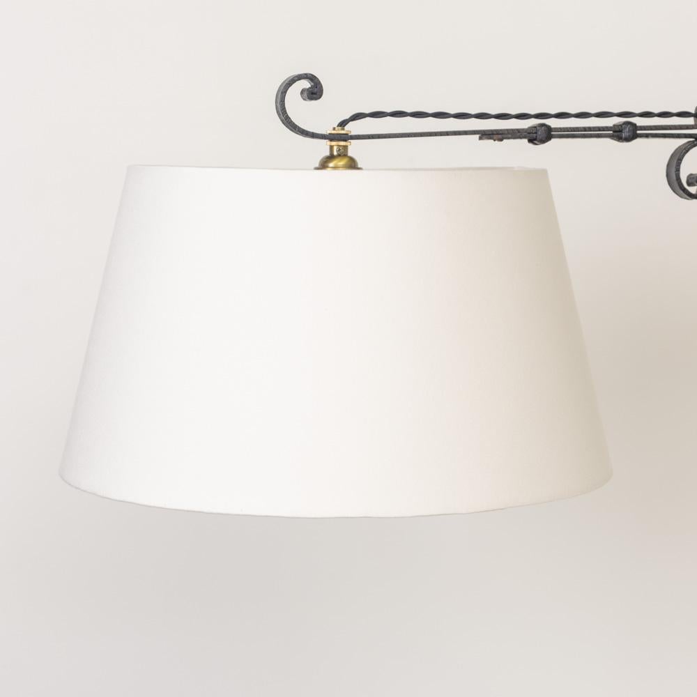 French Adjustable Iron Floor Lamp For Sale 4