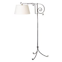 French Adjustable Iron Floor Lamp