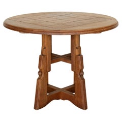 French Adjustable Oak Table by Guillerme et Chambron