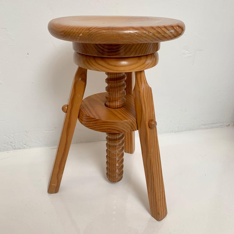 stoop | Stool from Les Arcs 1600 in Pine