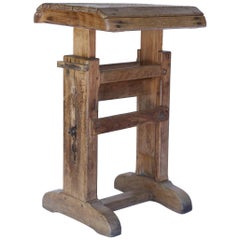 French Adjustable Table or Stool