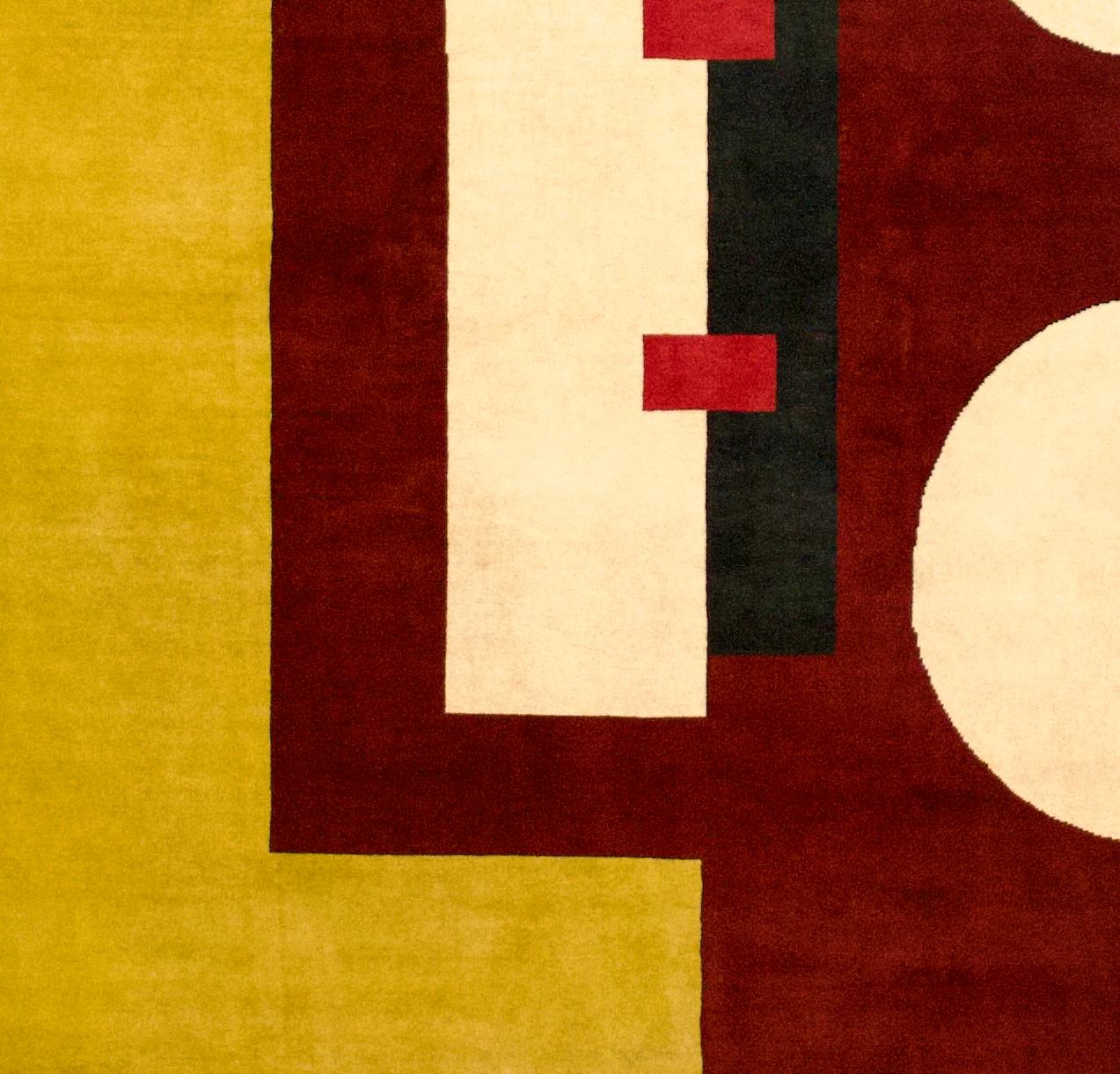 XX secolo Tappeto French After Fernand Leger 6'8