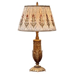 French alabaster and ormolu lamp Antique French alabaster and ormolu lamp