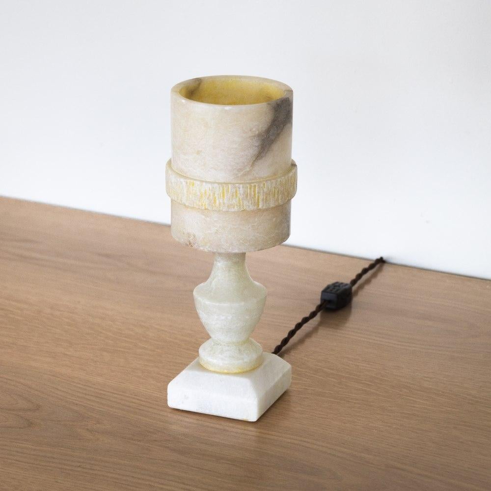 French Alabaster Table Lamp For Sale 6