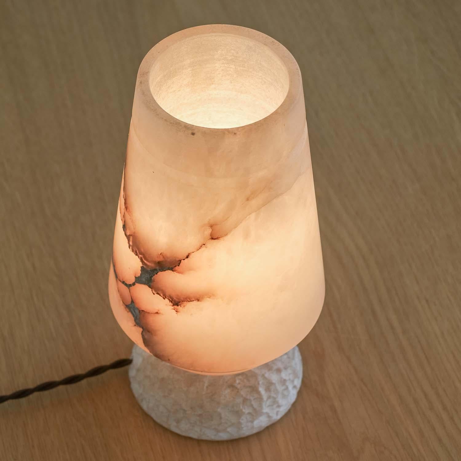 French Alabaster Table Lamp For Sale 7