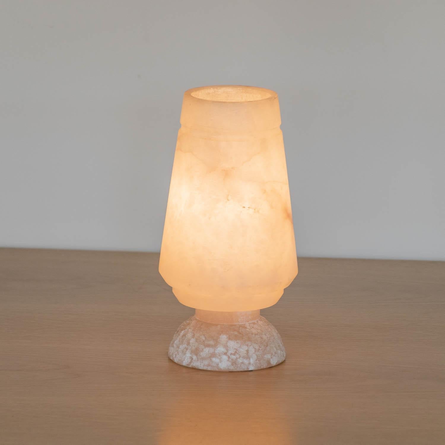 French Alabaster Table Lamp For Sale 8