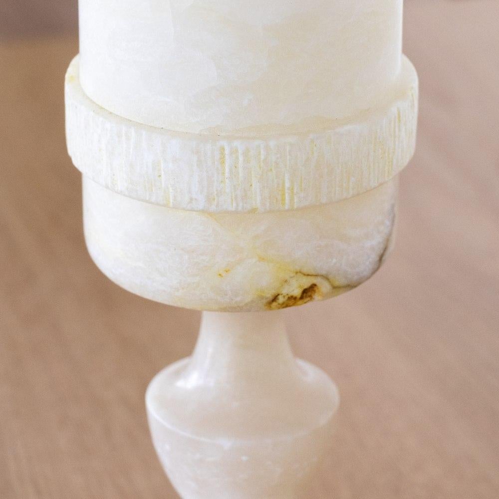 French Alabaster Table Lamp For Sale 12