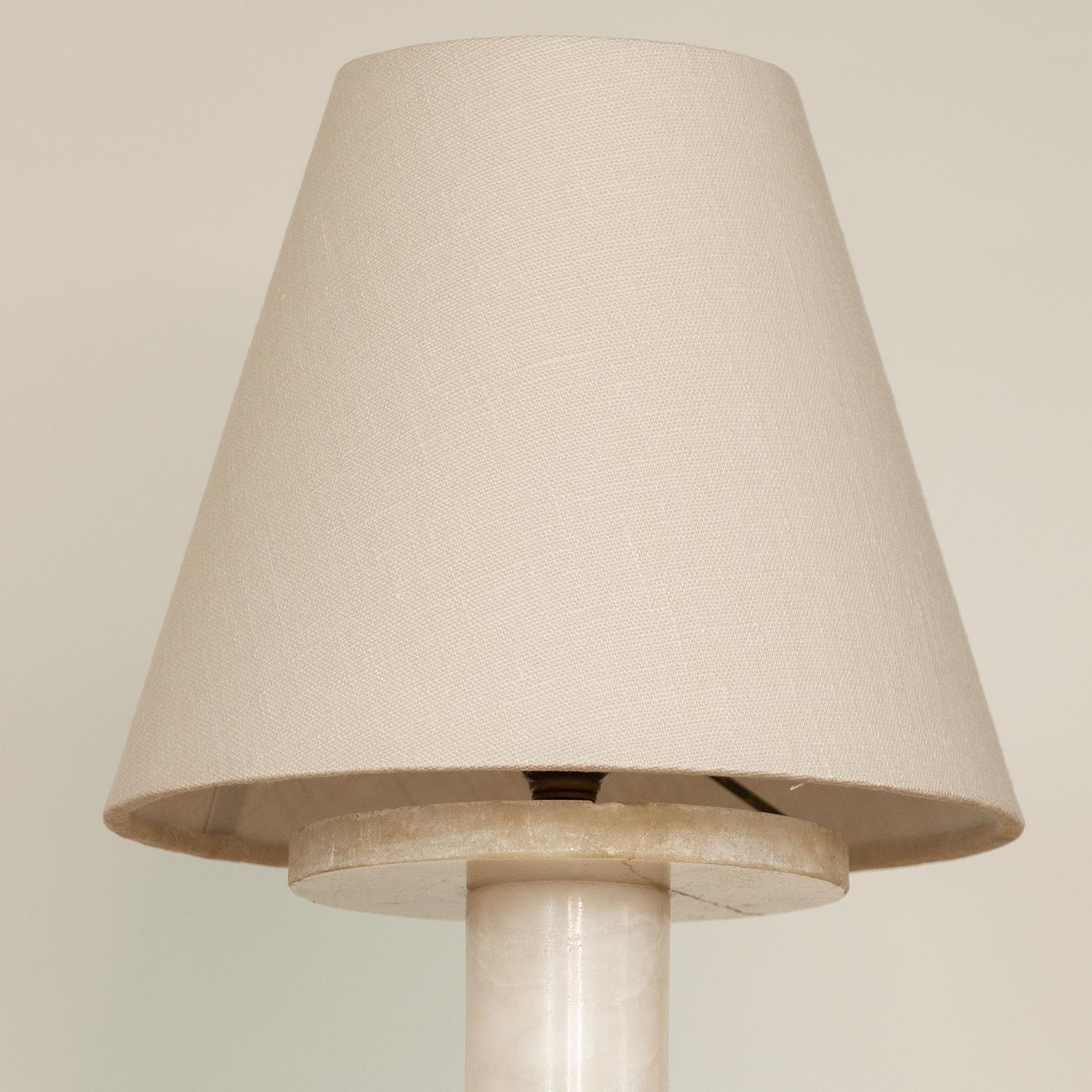 Marble French Alabaster Table Lamp