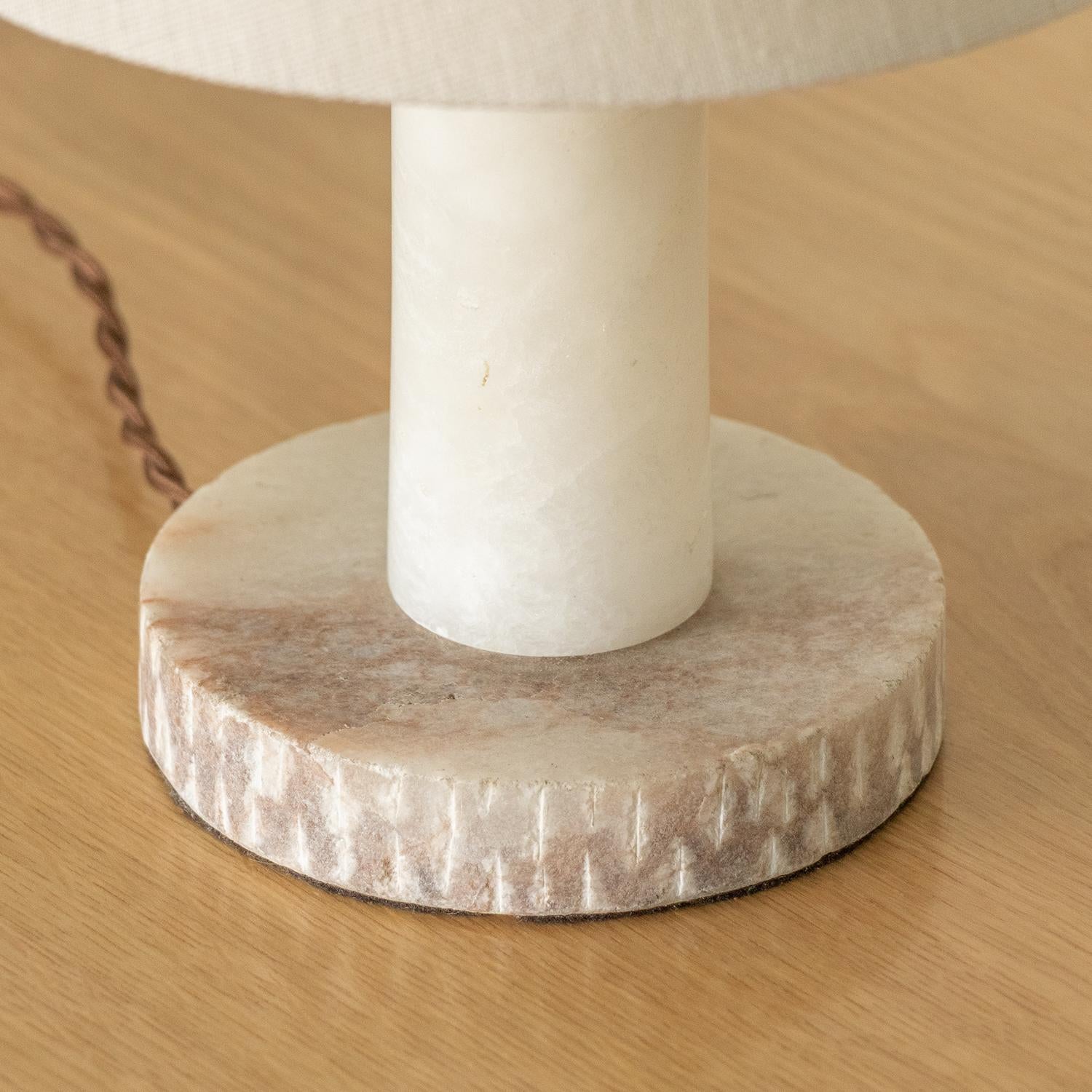 French Alabaster Table Lamp 1