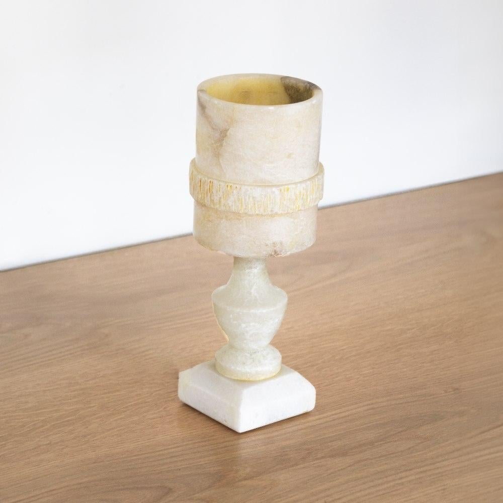 French Alabaster Table Lamp For Sale 4