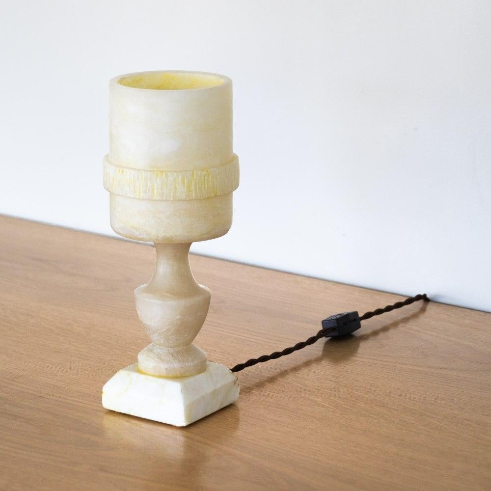 French Alabaster Table Lamp For Sale 5