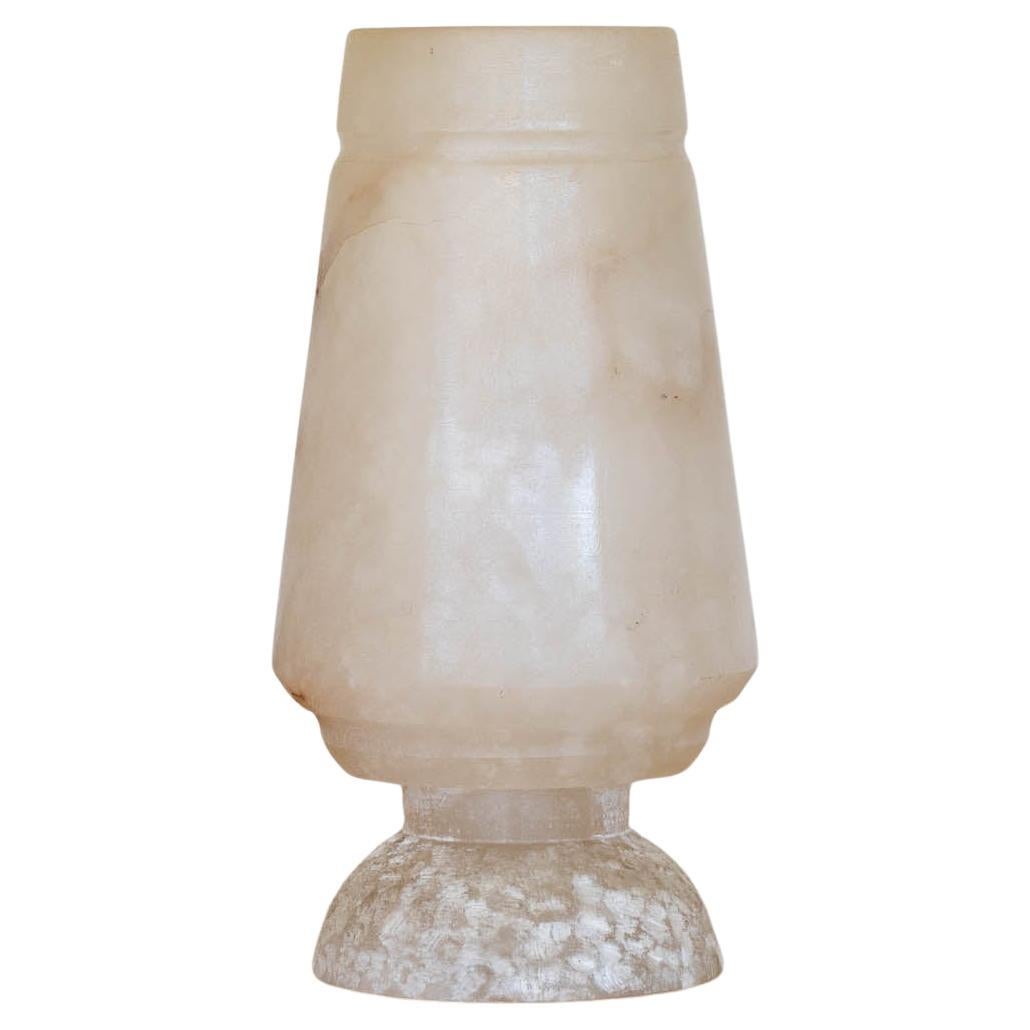 Alabaster-Tischlampe aus Frankreich