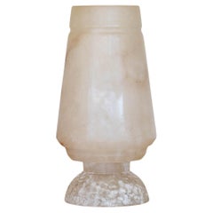 Used French Alabaster Table Lamp