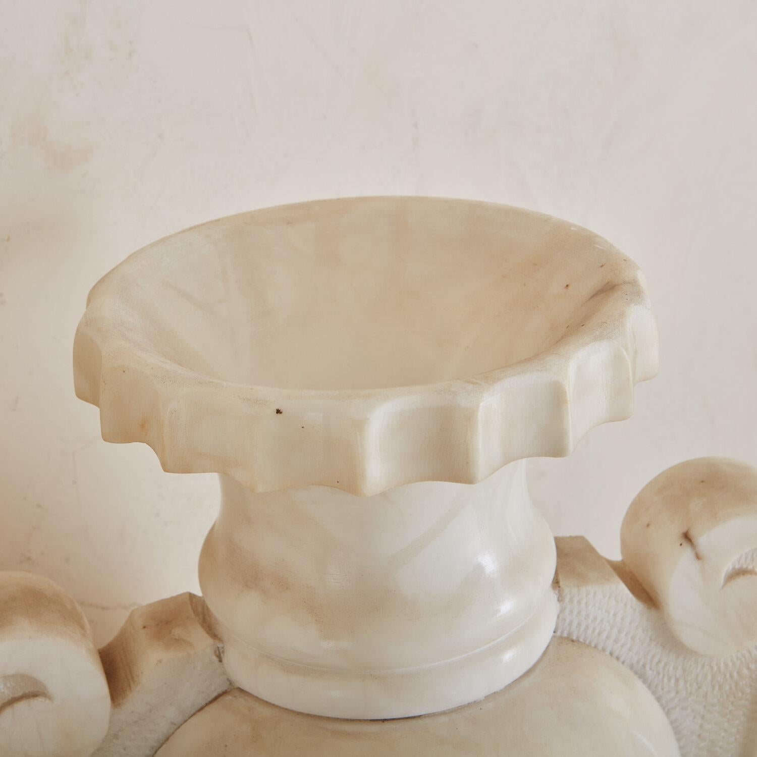 French Alabaster Urn Shaped Lamp 4