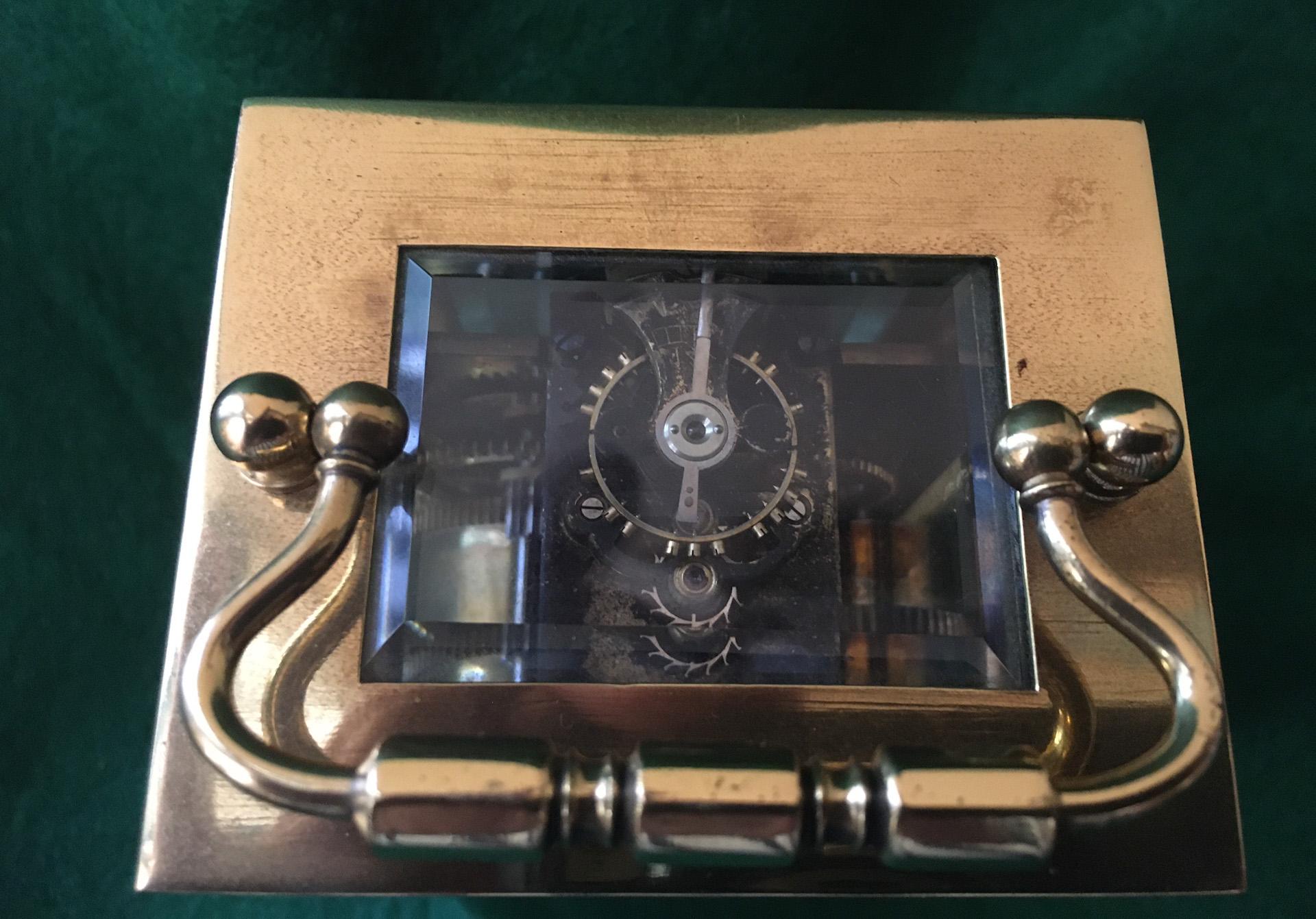 French Alarm Carriage Clock by Delépine-Barrois Early 20thc In Good Condition For Sale In Savannah, GA