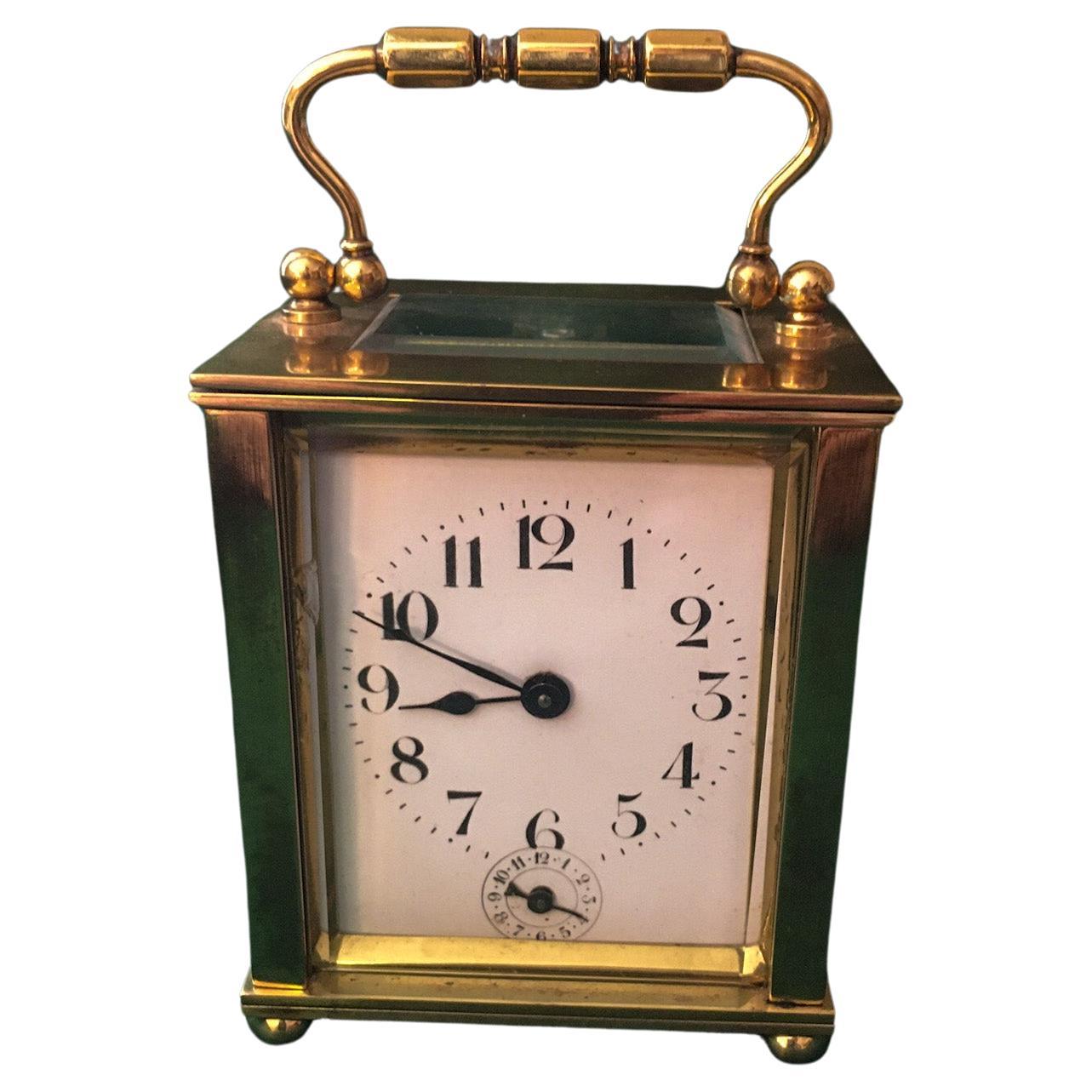 French Alarm Carriage Clock by Delépine-Barrois Early 20thc For Sale