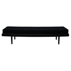 French All Black Daybed or Single Bed, circa 1960