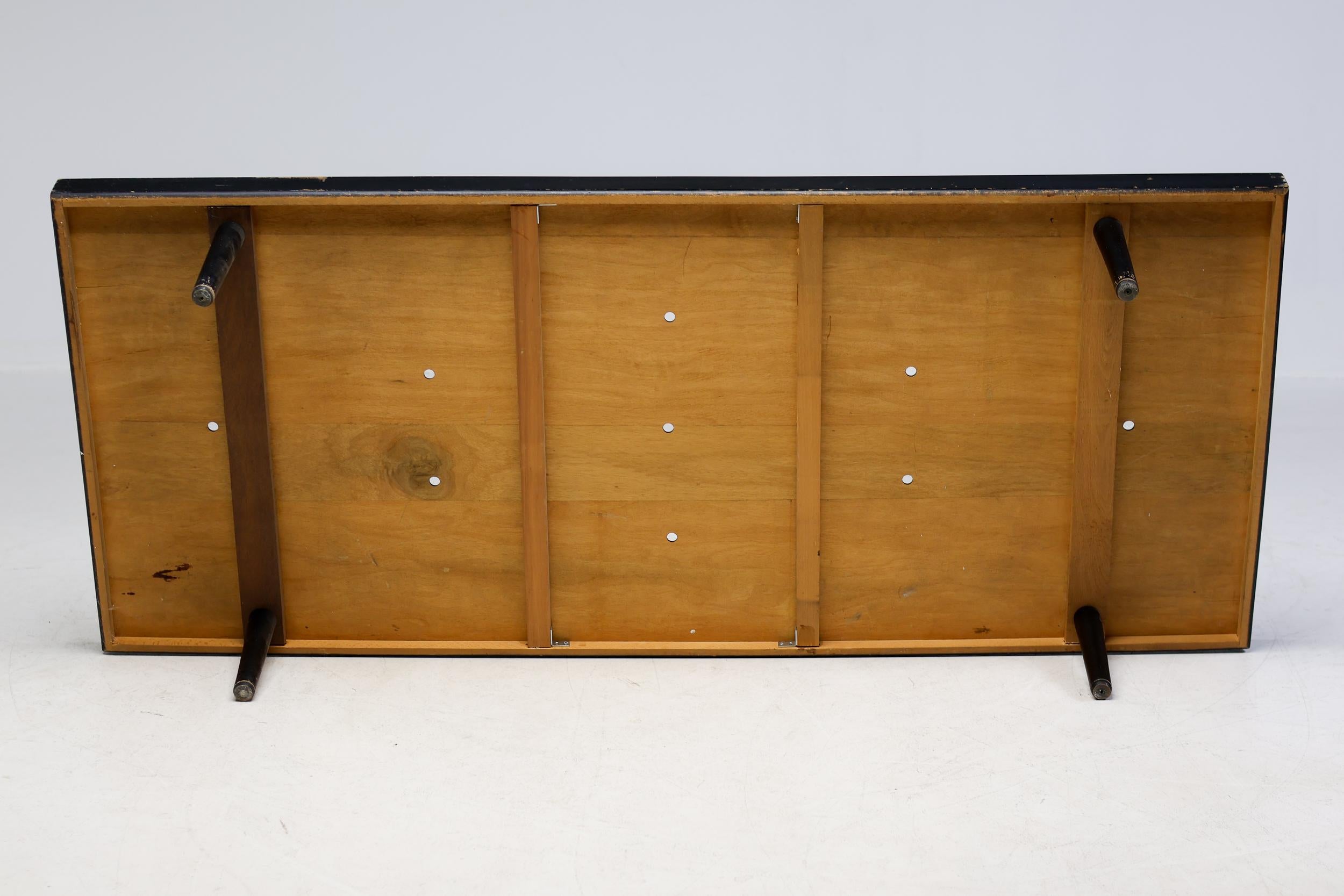 French All Black Mid-Century Modern Daybed, circa 1960 1