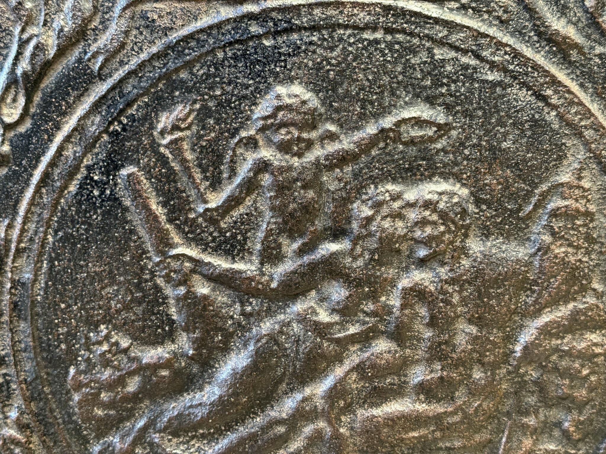 French 'Allegory of Love' Fireback / Backsplash, 19th Century, Victorian Period For Sale 5