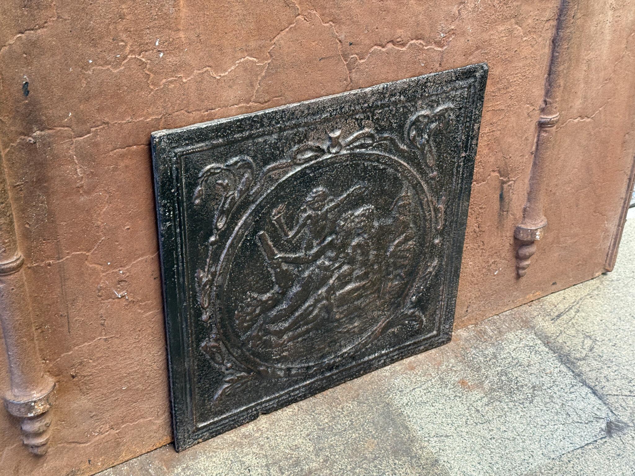 French 'Allegory of Love' Fireback / Backsplash, 19th Century, Victorian Period For Sale 4