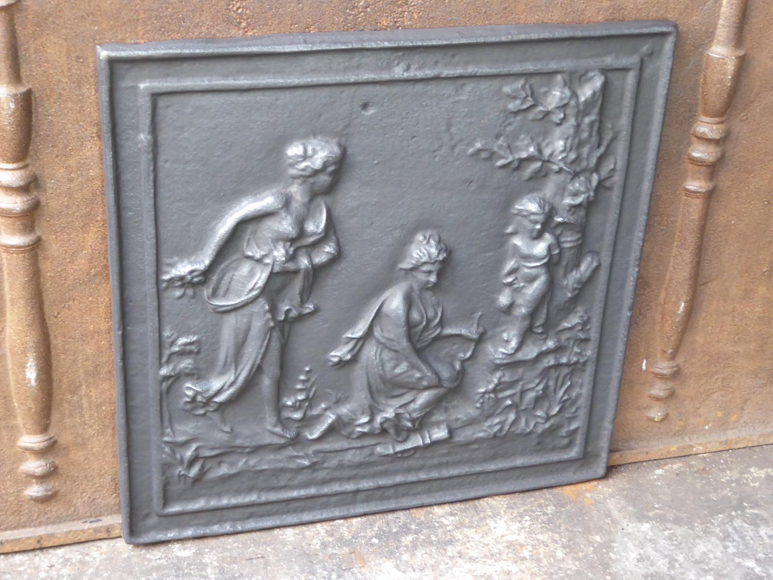 Neoclassical French 'Allegory of Love' Fireback