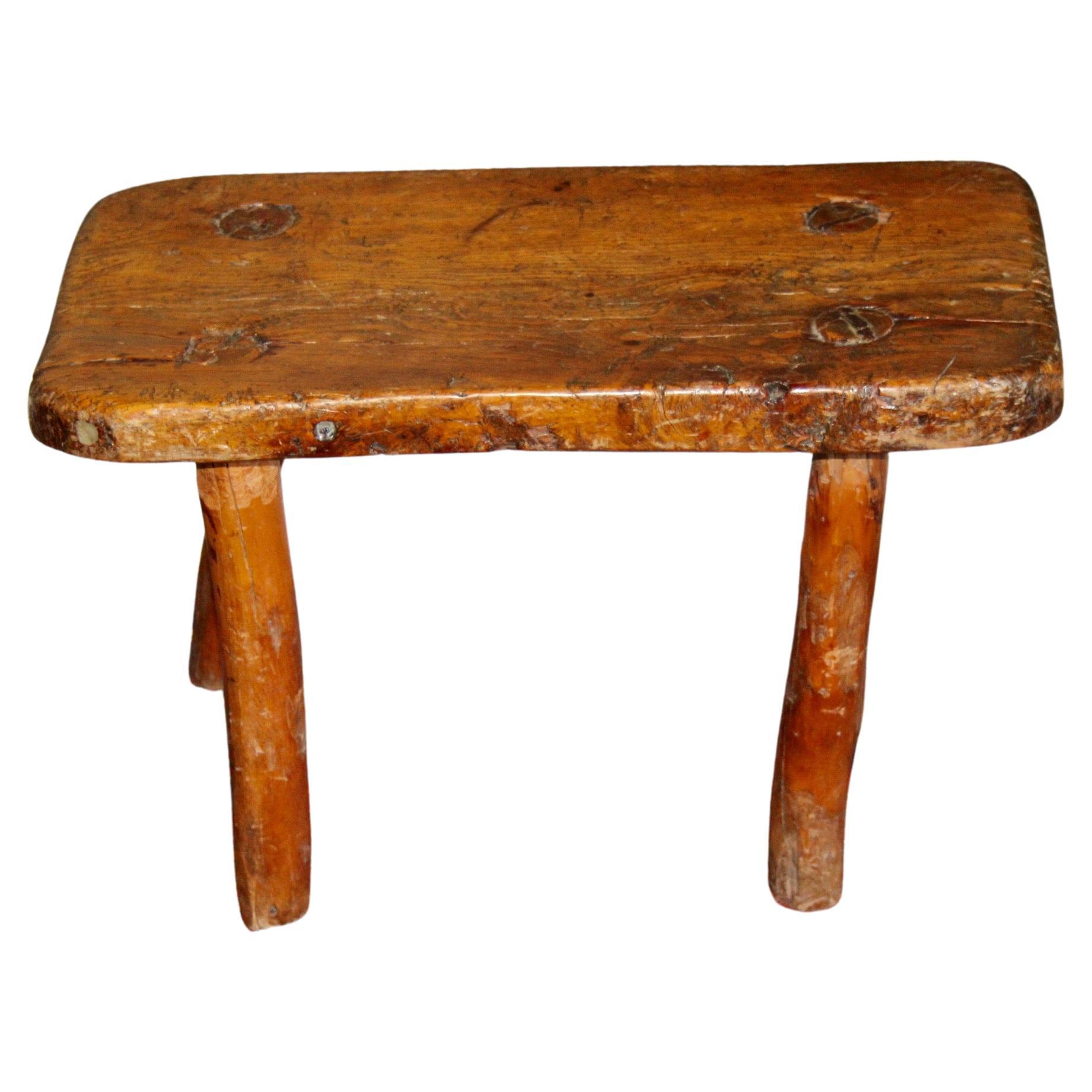 French alp stool For Sale