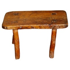 Antique French alp stool