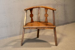 French alp wood armchair