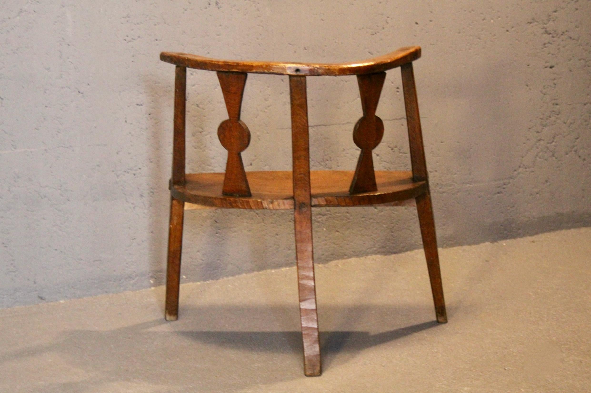 Poltrona francese in legno d'alpeggio In condizioni buone in vendita a grand Lancy, CH