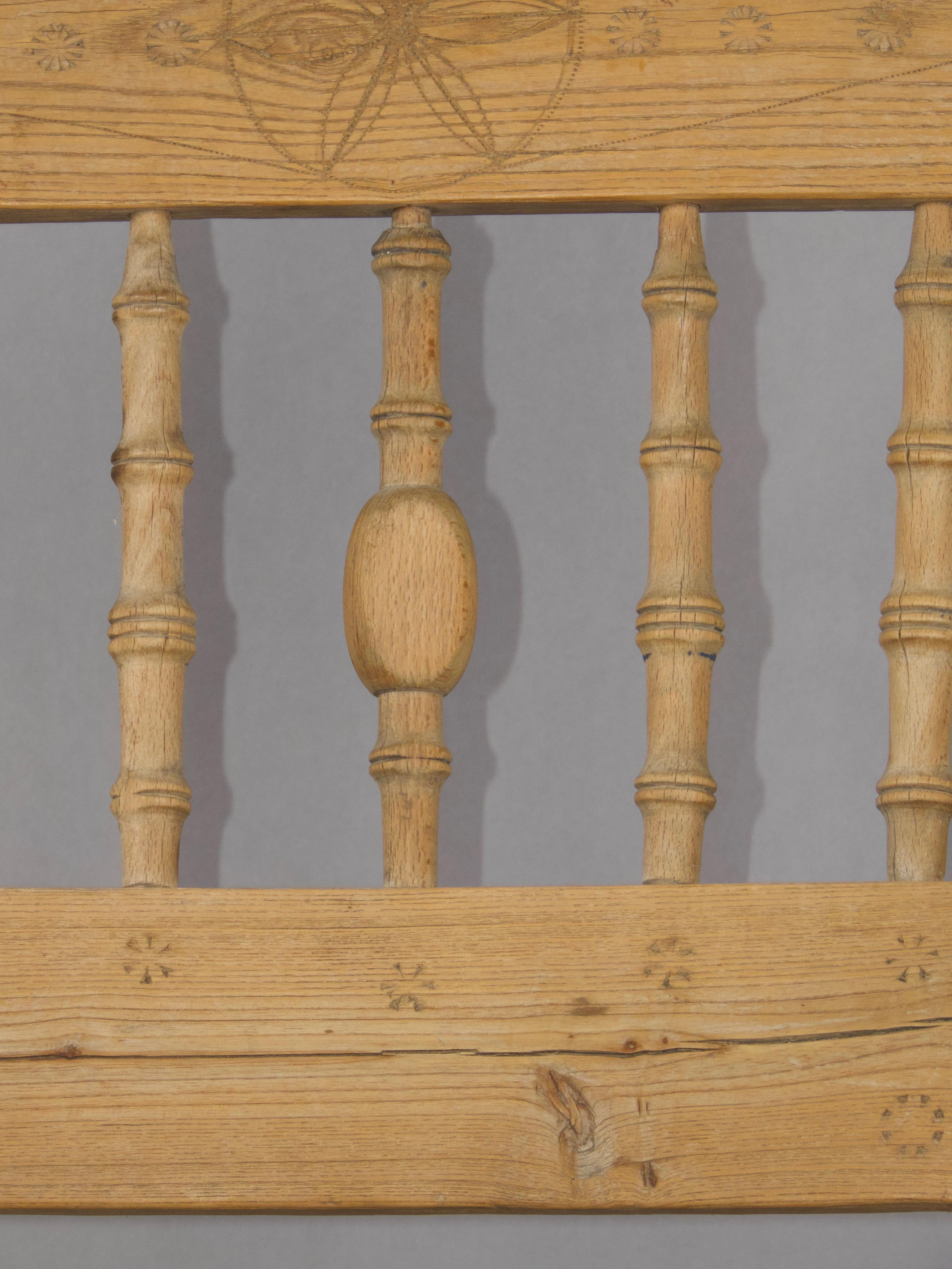 French alp wood armchair For Sale 3