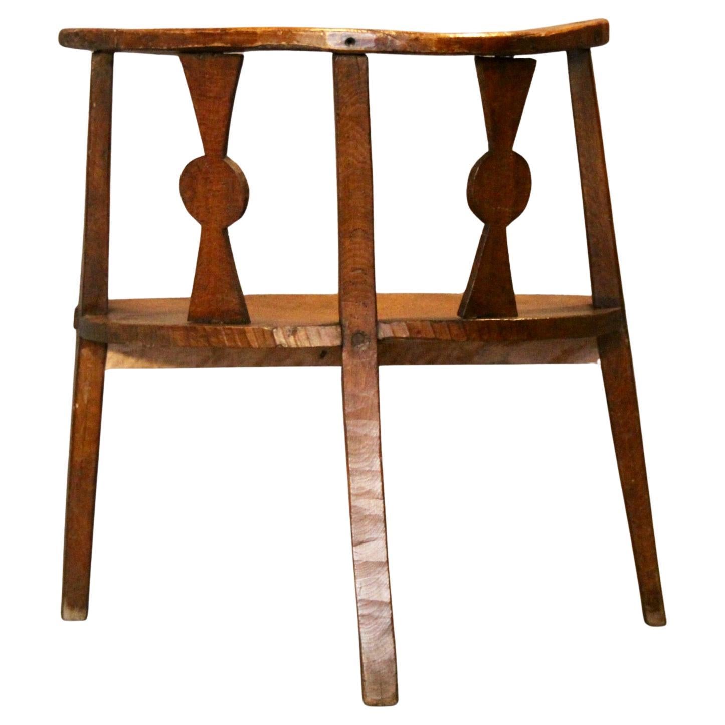 Poltrona francese in legno d'alpeggio in vendita