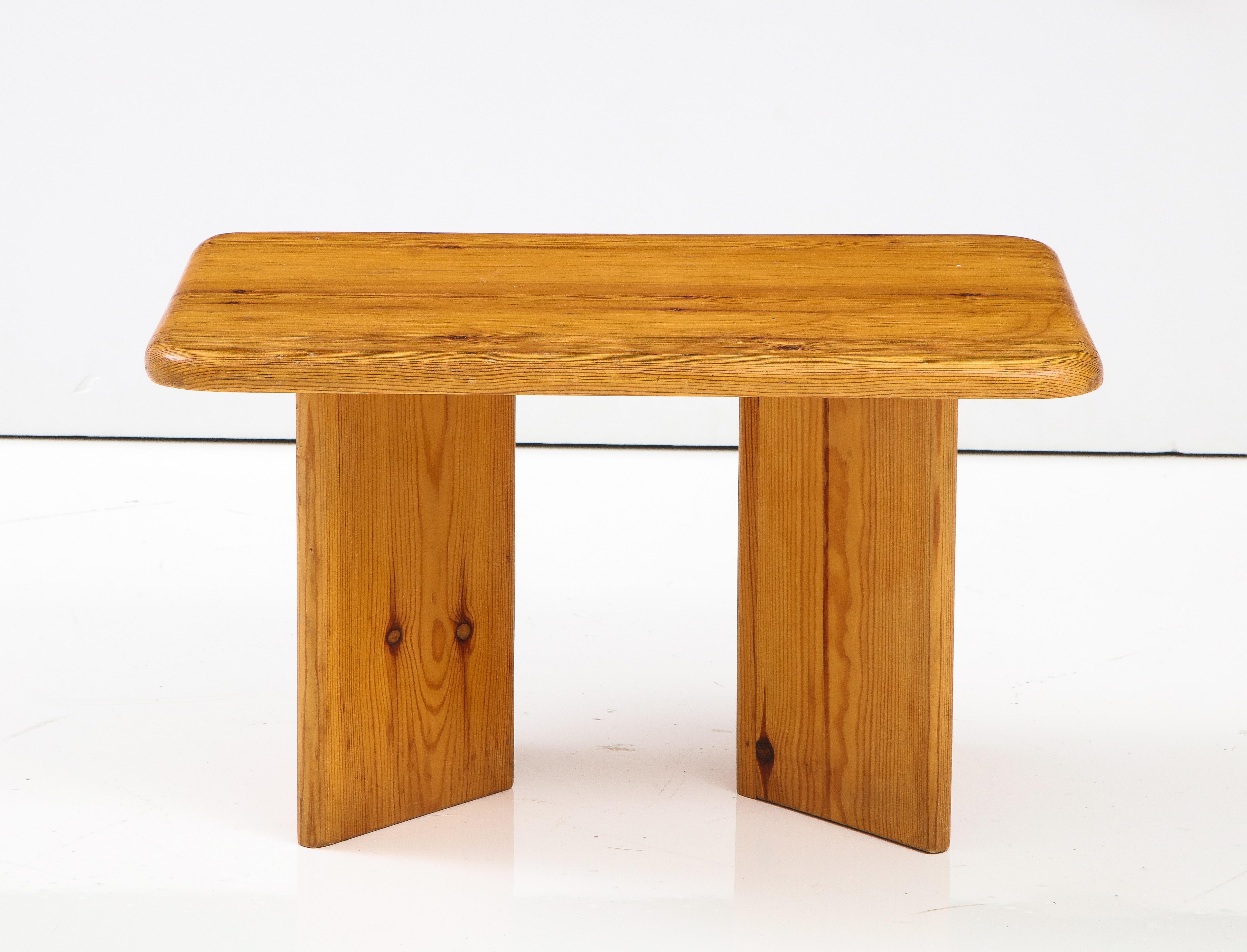 Pine French Alpine Coffee / Side Table, 1960's