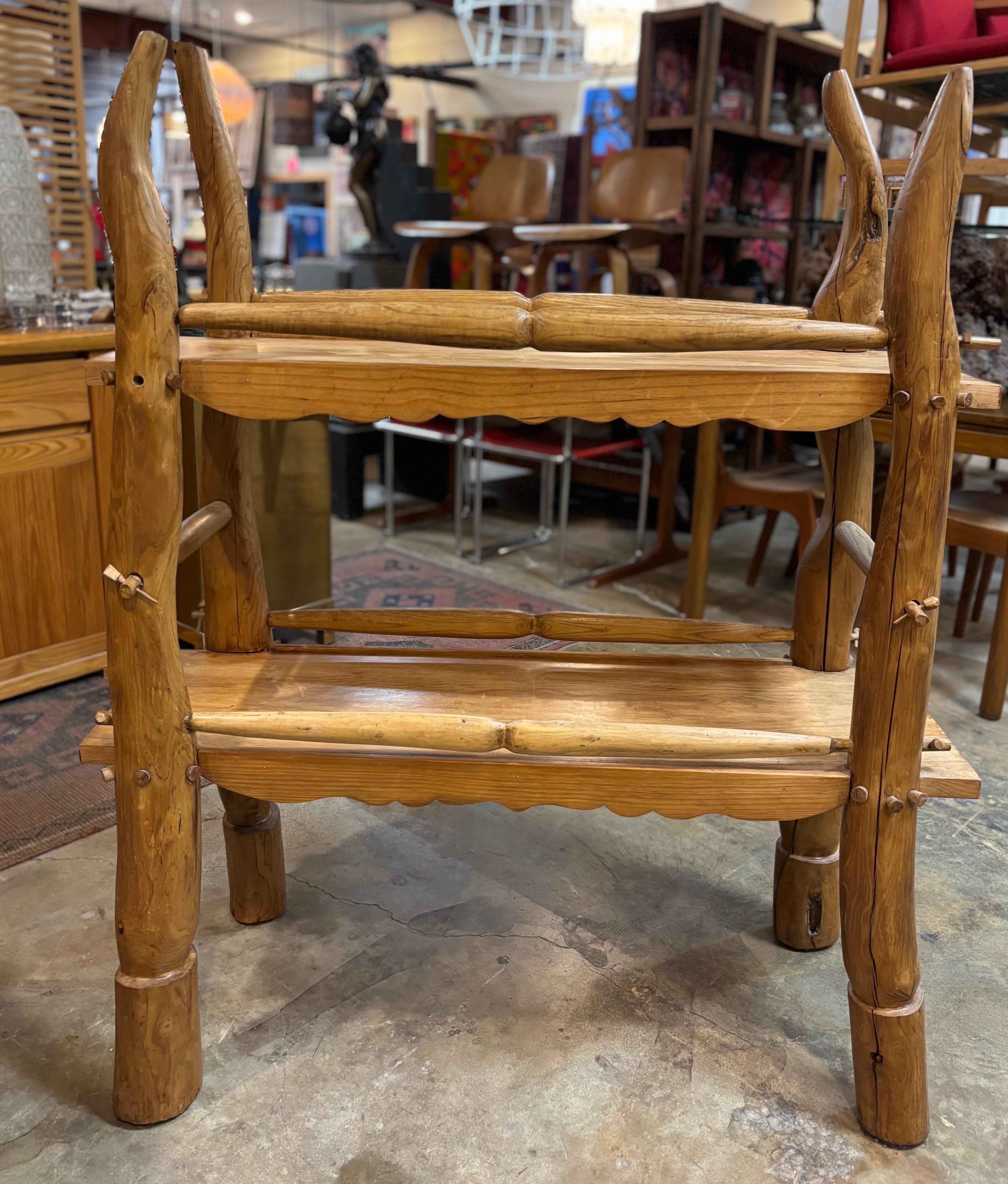 Legno Scaffale alpino francese, anni '60 in vendita