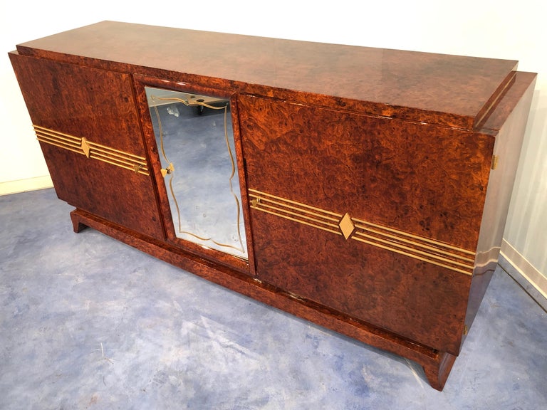 French Art Deco Amboyna Sideboard, 1940s For Sale 2