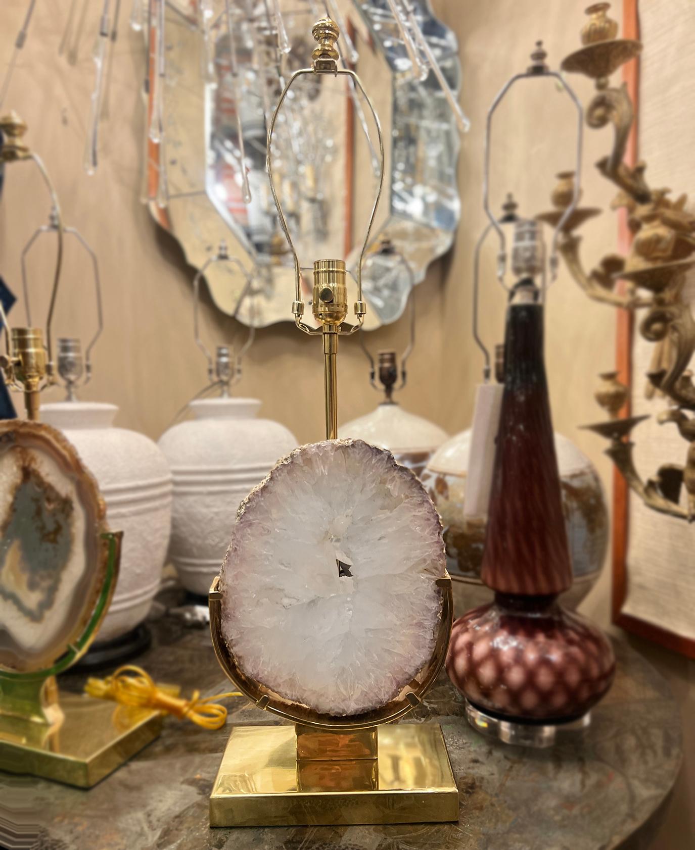 Lámpara francesa de amatista Amatista en venta