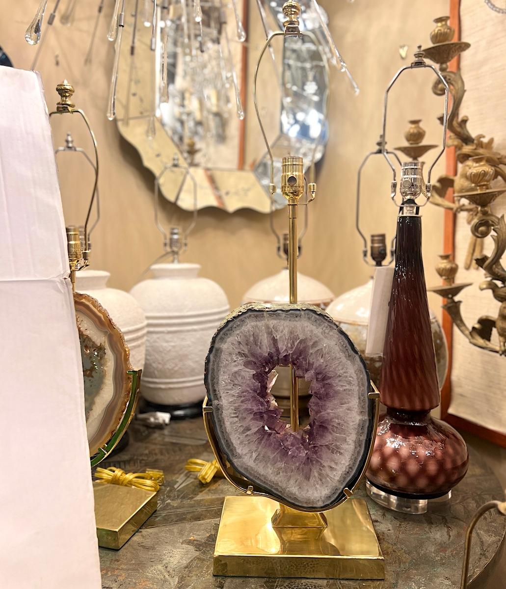 Lampe en améthyste en vente 2