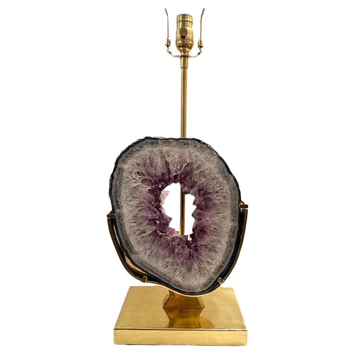 French Amethyst Lamp