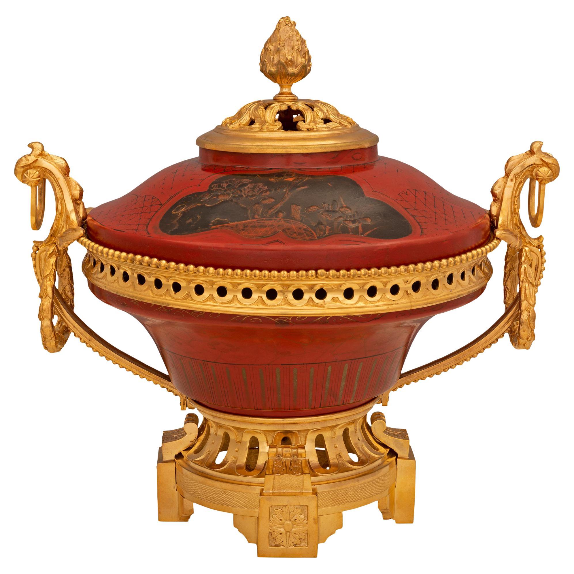 French and Asian Collaboration 19th Century Louis XVI St. Centerpiece