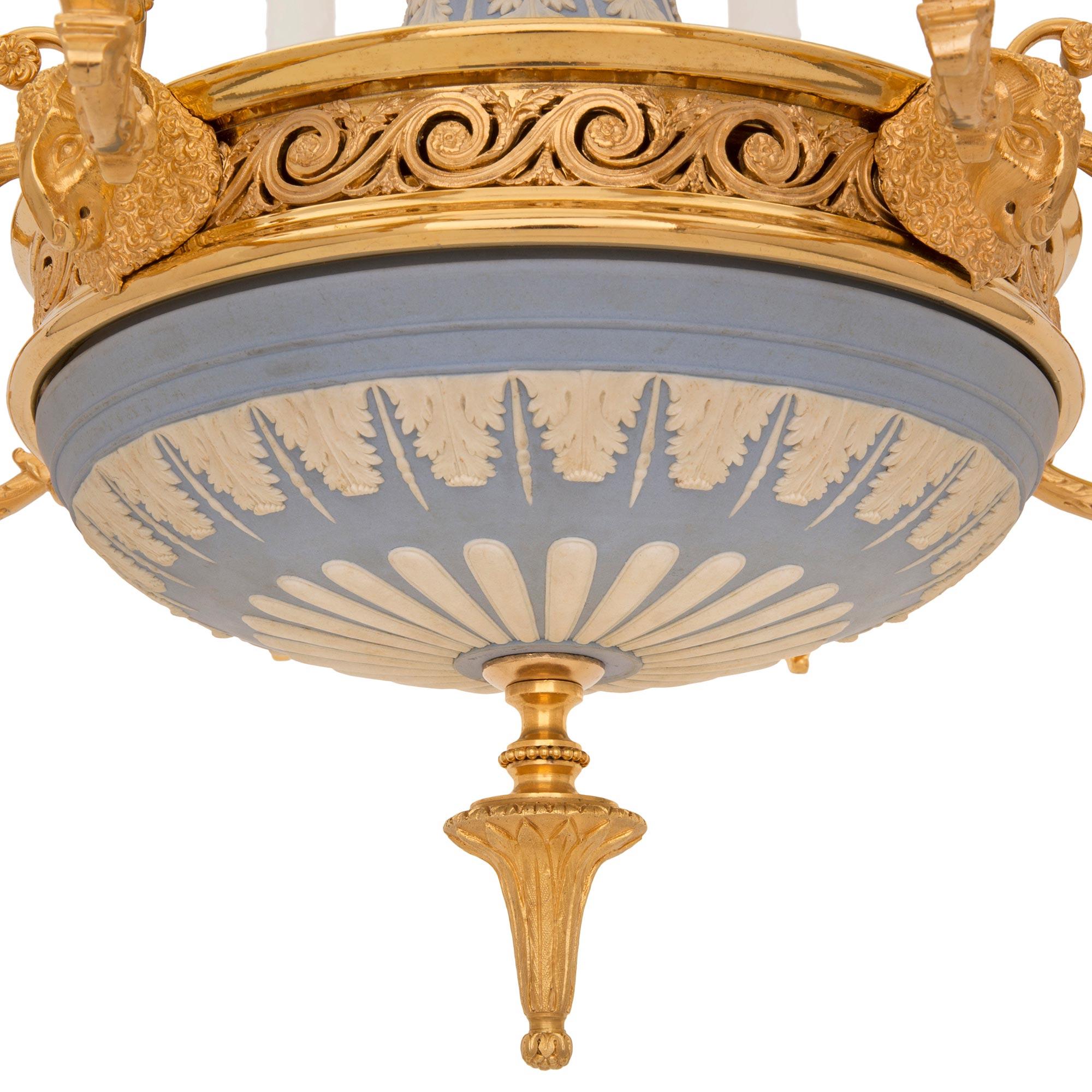 French and English Collaboration 19th Century Louis XVI St. Chandelier 3