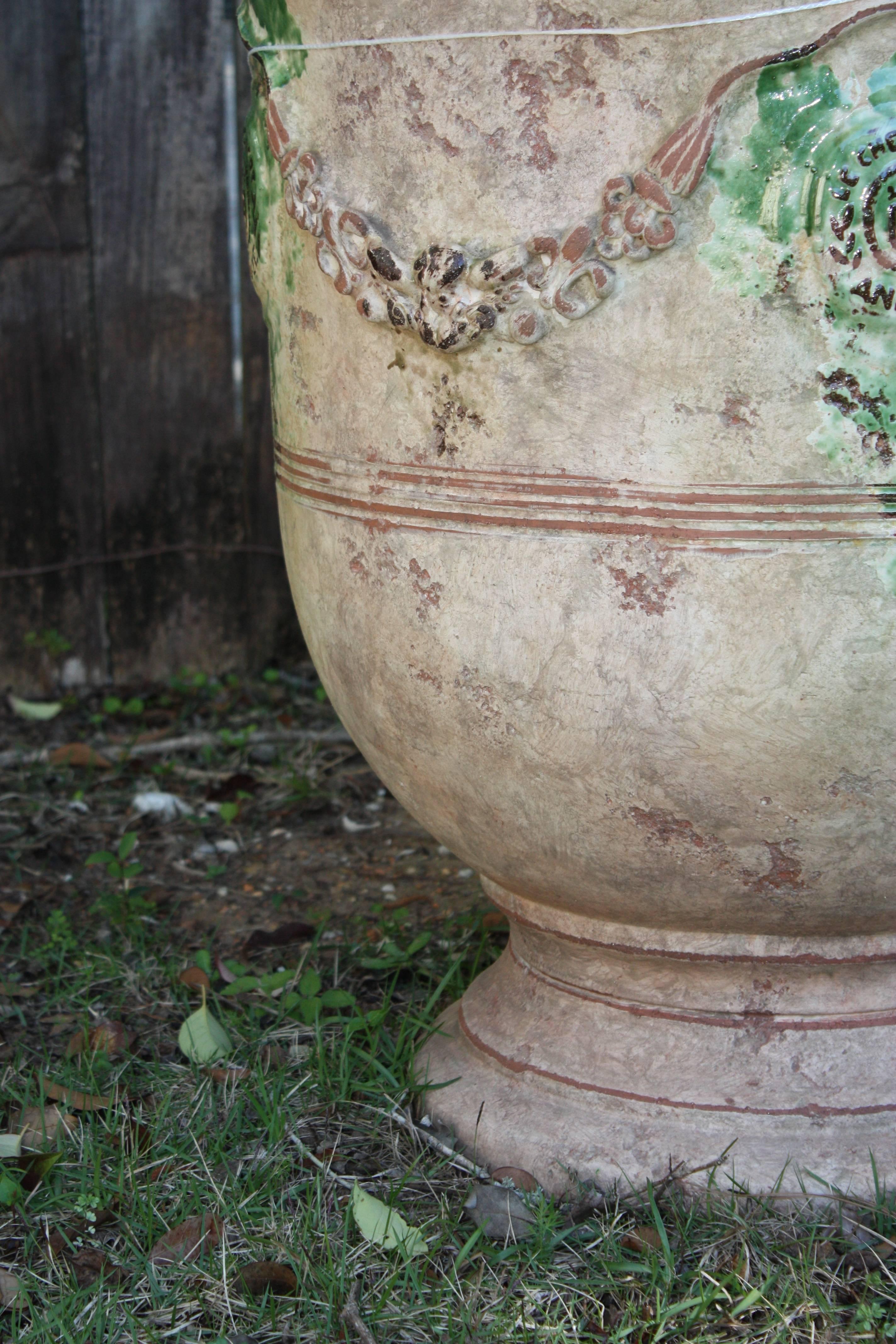 French Anduze Jar In Good Condition In Fairhope, AL