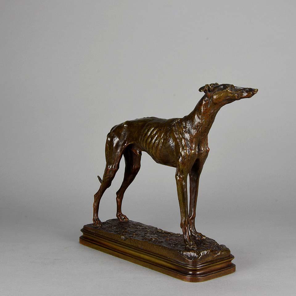 Français Bronze animalier français intitulé 