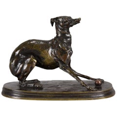 Étude en bronze animalier français "Giselle" par Pierre Jules Mêne