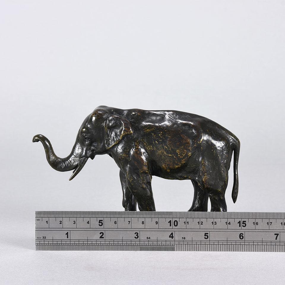 French Animalier Bronze Study of a Standing Elephant by Alfred Barye 4