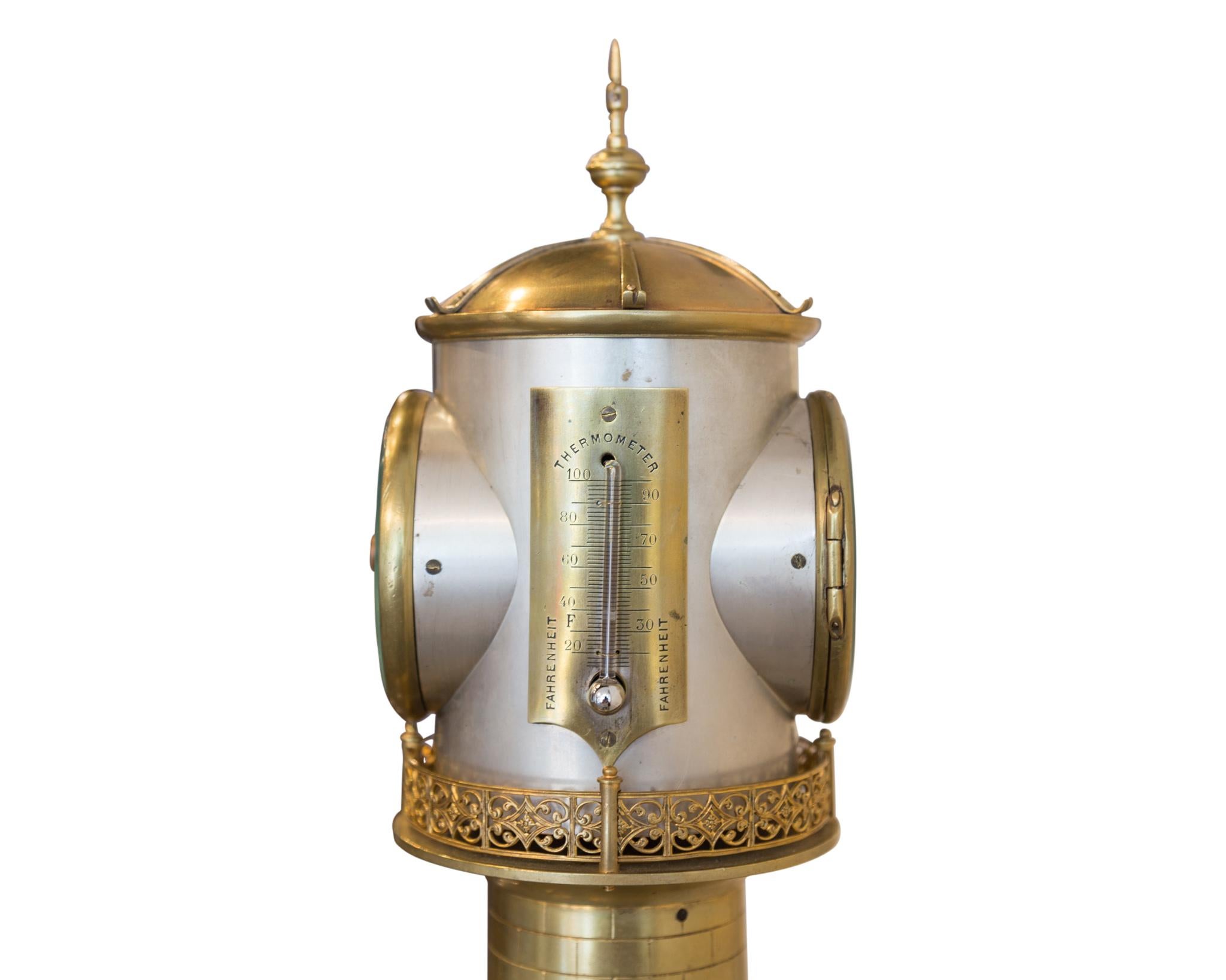 19th Century French Animated Industrial Lighthouse Clock by Guilmet, circa 1880