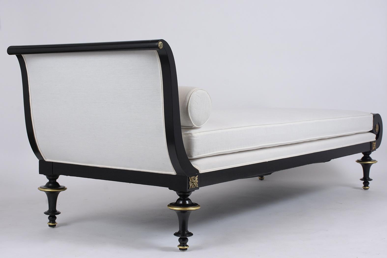French Empire Chaise Lounge In Good Condition In Los Angeles, CA