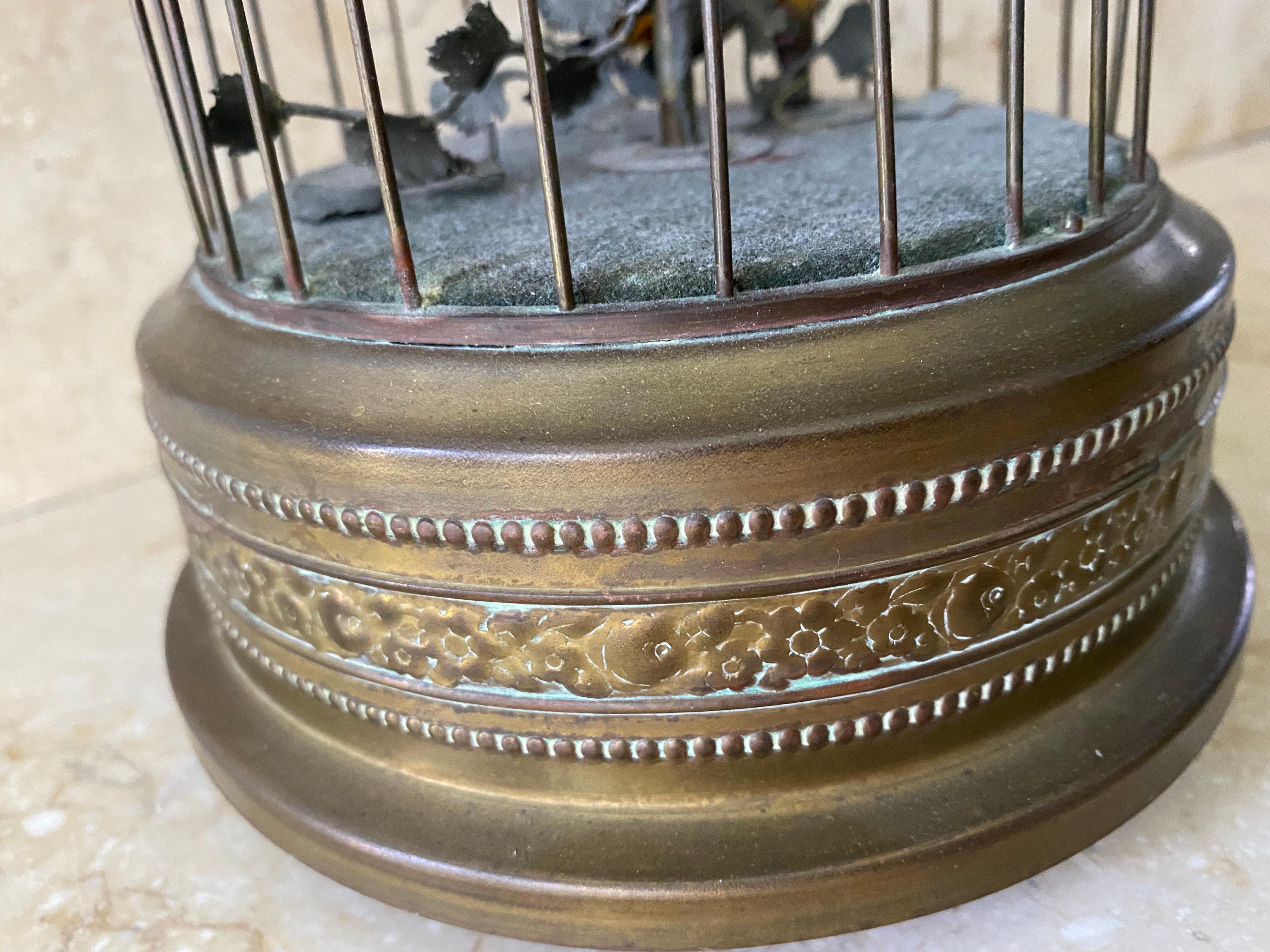 antique singing bird cage