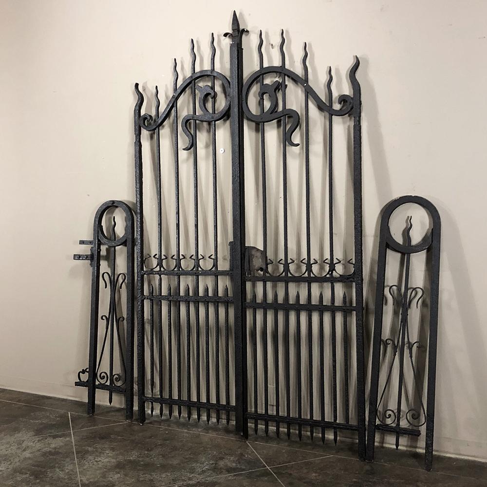 art nouveau iron gates