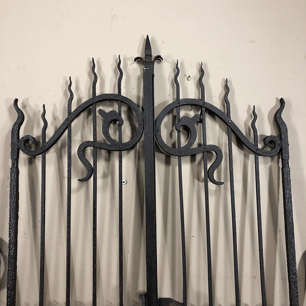 art nouveau wrought iron gates