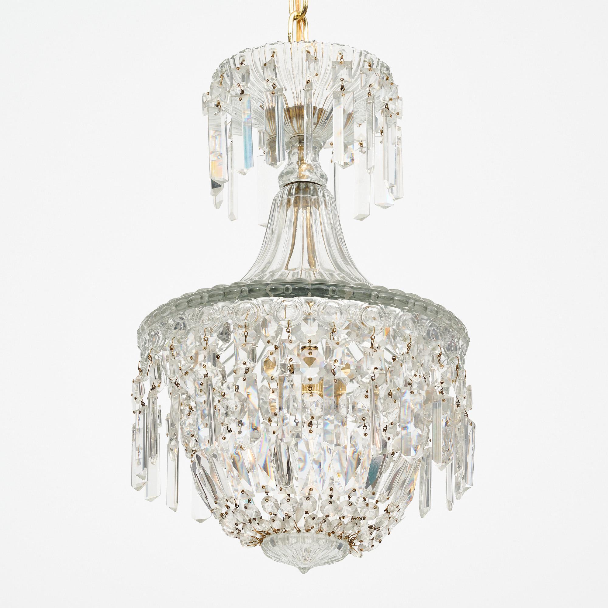 Art Deco French Antique Baccarat Chandelier