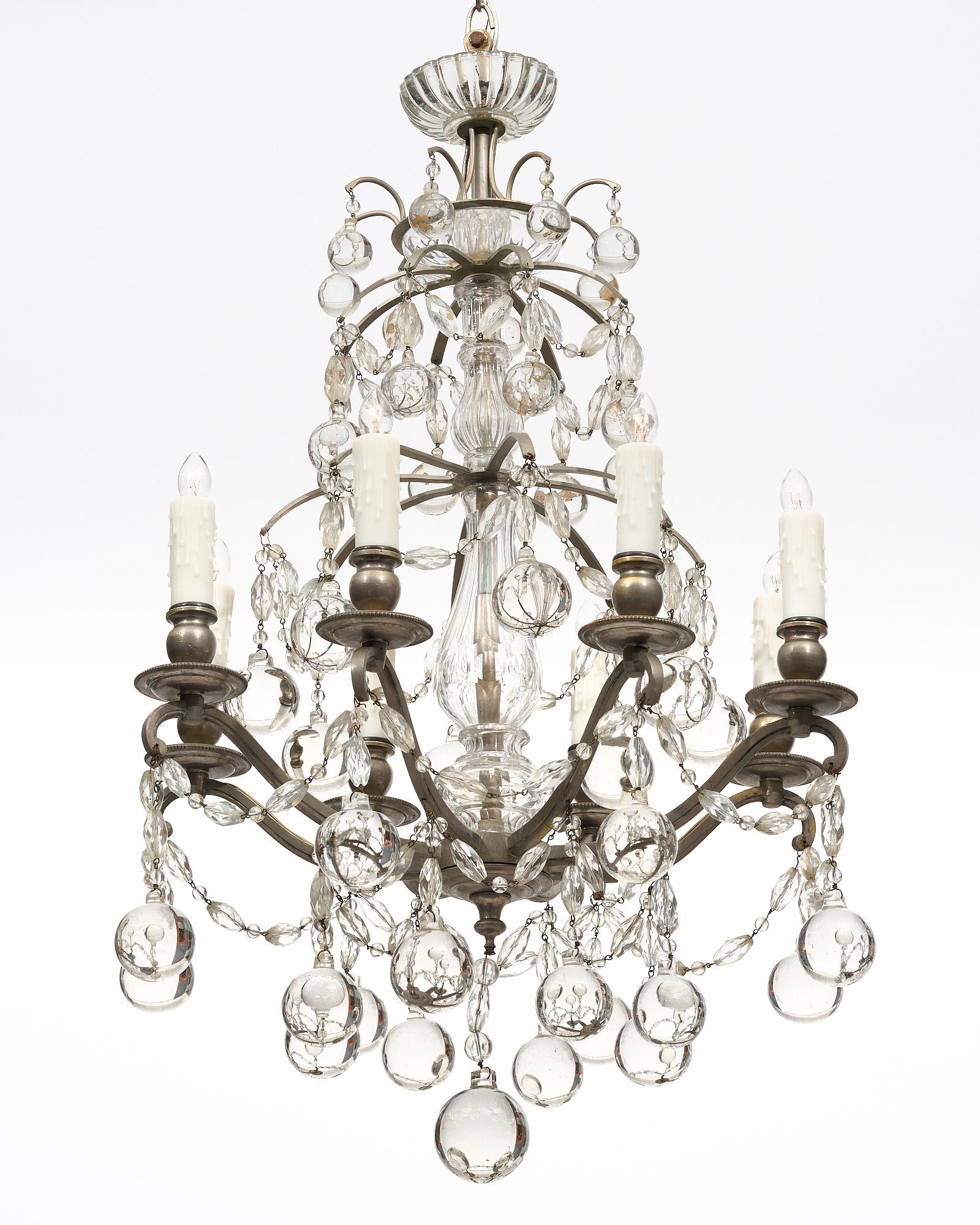 Early 20th Century French Antique Baccarat Chandelier